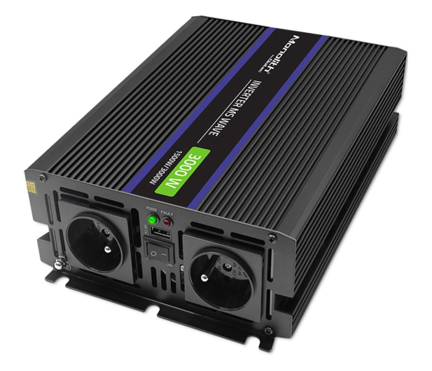 Qoltec Przetwornica napięcia 3000 MS Wave | 12V na 230V | 1500/3000 - 1190379 - zdjęcie 5